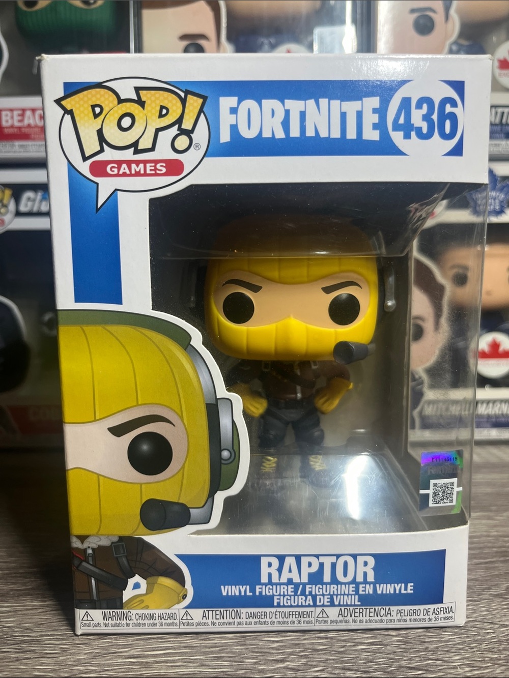 Funko Pop! Fortnite Raptor Yellow and Black Vinyl Figure